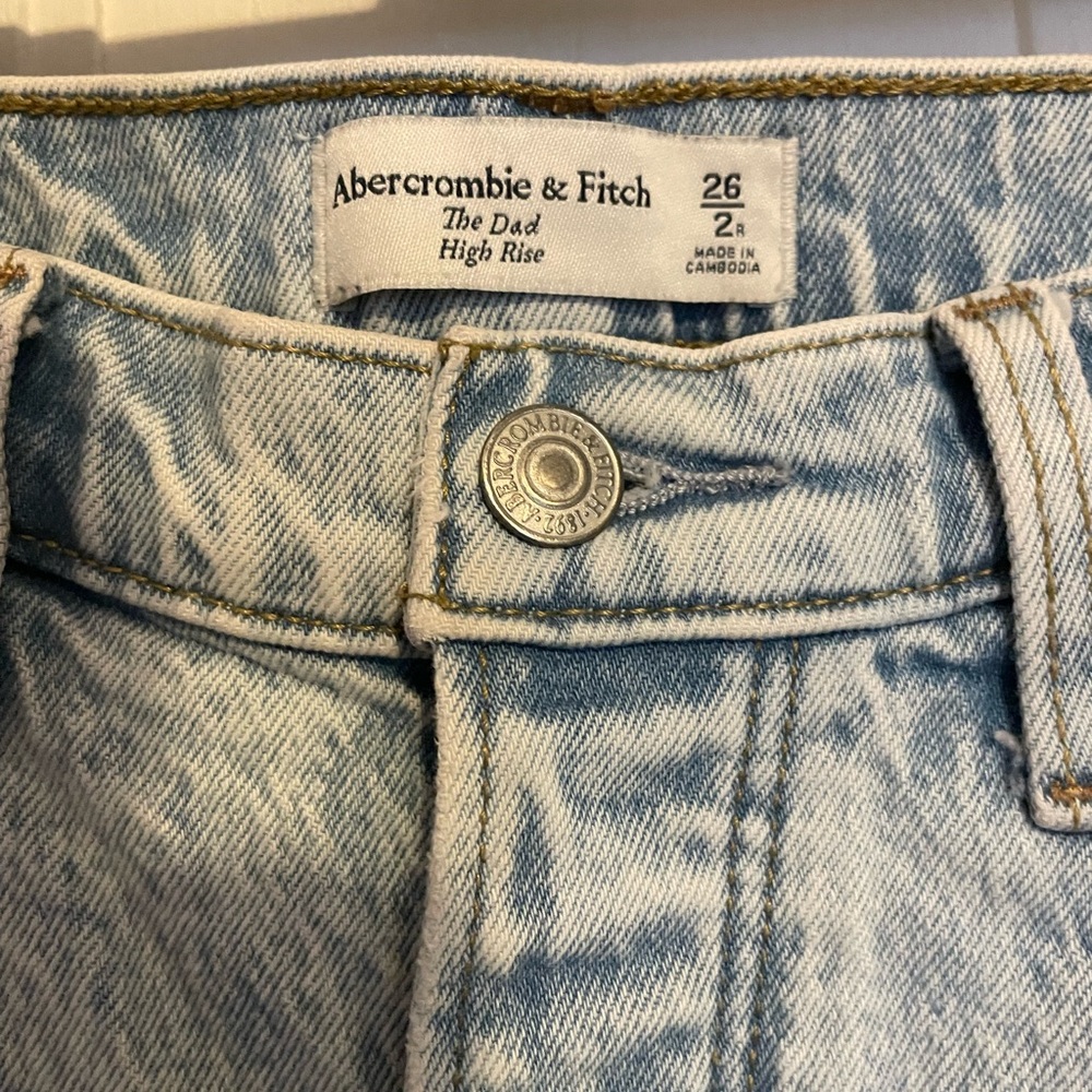 Abercrombie and fitch high rise dad jeans